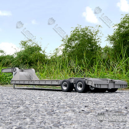 LESU 1/14 Tamiya Truck Engineering Trailer Metal Small Wheel Semi-trailer LS-A0005