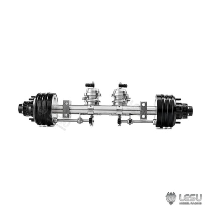 LESU 1/14 model drum brake non-powered two-wheel axle (brake state) Q-9072-A