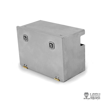 G-6123 For Tamiya 1/14 RC Truck Model Metal Simulation Stainless Steel Openable Tool Box Upgrade Modification Decorative Parts