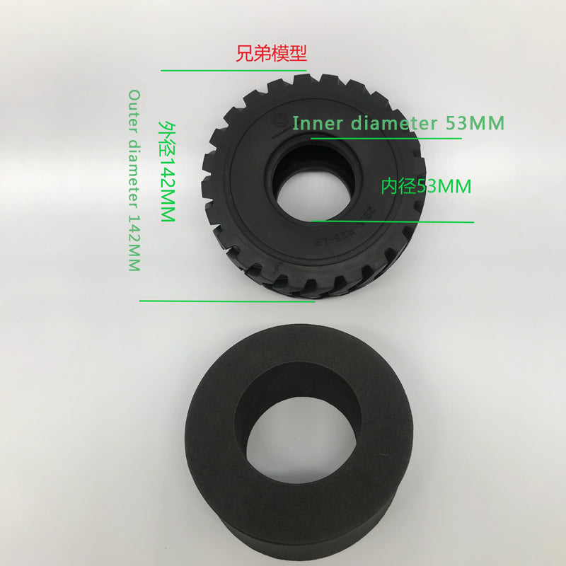 XDRC 142mm outer diameter engineering vehicle model tire loader model mining truck model forklift with liner