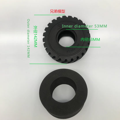 XDRC 142mm outer diameter engineering vehicle model tire loader model mining truck model forklift with liner