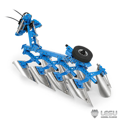 LESU 1/14 Tractor‑Compatible Hydraulic Two‑way Reversible Plow AT‑C0072, Metal Tractor Accessory