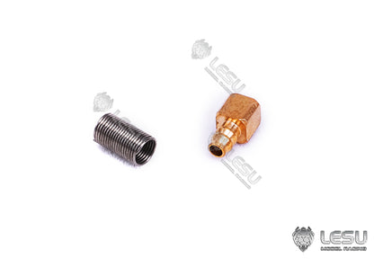 LESU engineering machinery model hydraulic components Y-1534 copper tube welding straight bend nozzle excavator metal accessories