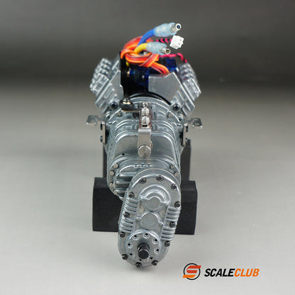 scaleclub Tamiya 1/14 trailer truck dump truck three-speed metal gearbox