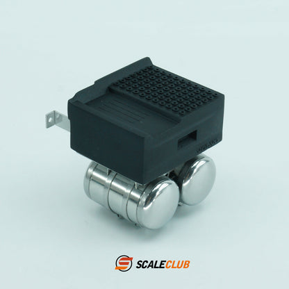 scaleclub 1/14 Tamiya Volvo truck upgrade exterior decoration accessories battery box gas tank