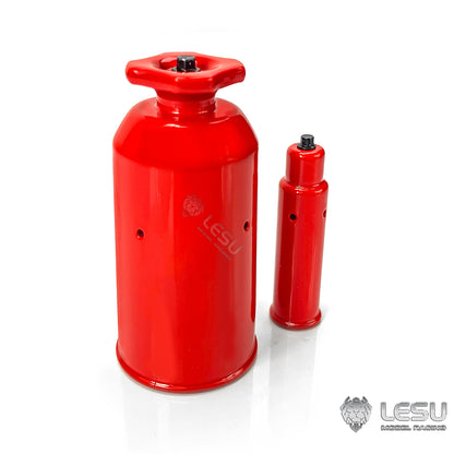 LESU 1/14 Hydraulic Remote Control Toy Heavy Backhoe Bucket Excavator Decorative Fire Extinguisher Nitrogen Bottle Metal DIY Modified Accessories