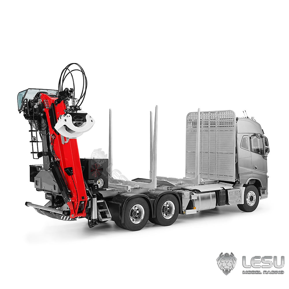 LESU 1/14 truck model FH16 6*6 timber crane complete vehicle without cab Tamiya timber truck