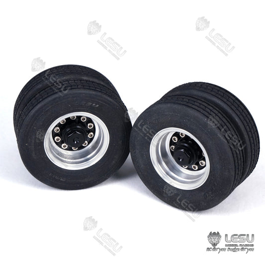 1/14 Truck 52MM Diameter Aluminum Alloy Wheel W-2020 Tamiya Tractor Semi-trailer Trailer DIY Model
