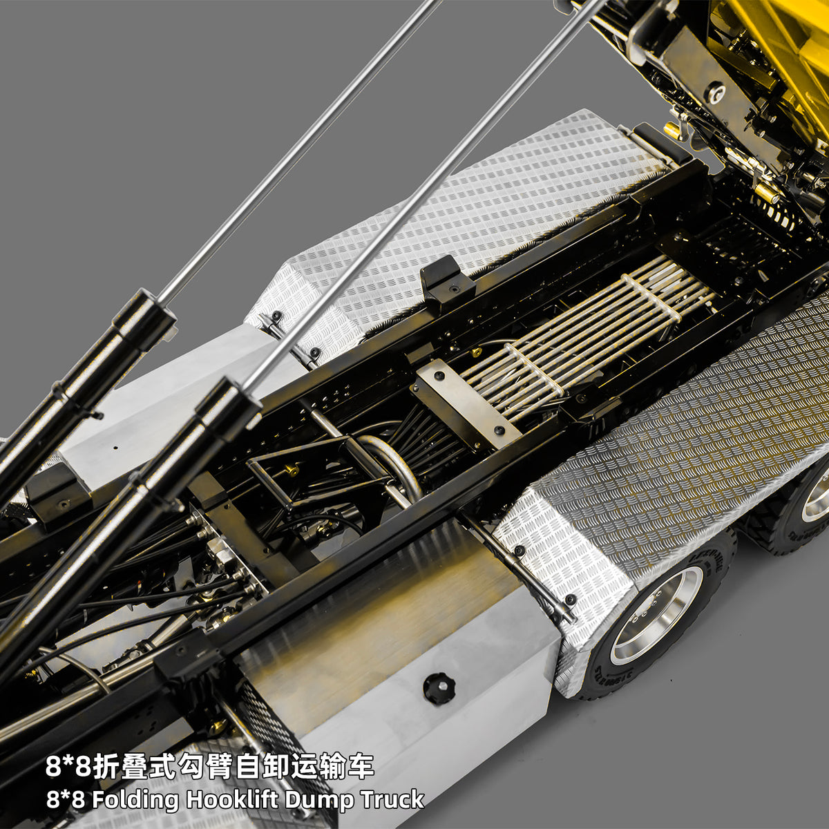 1/14 TGS 8×8 Folding Full‑Dump Roll‑Off Truck, 1‑Pump 5‑Spool Valve V2.0, LESU LS‑Z0098