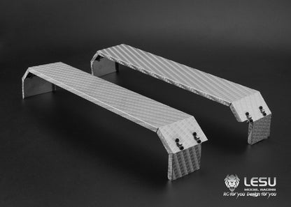 1/14 Truck Three-axle Fender LS-20160901-A-6 Stainless Steel Sand Plate Heavy Towing DIY Engineering Vehicle Model