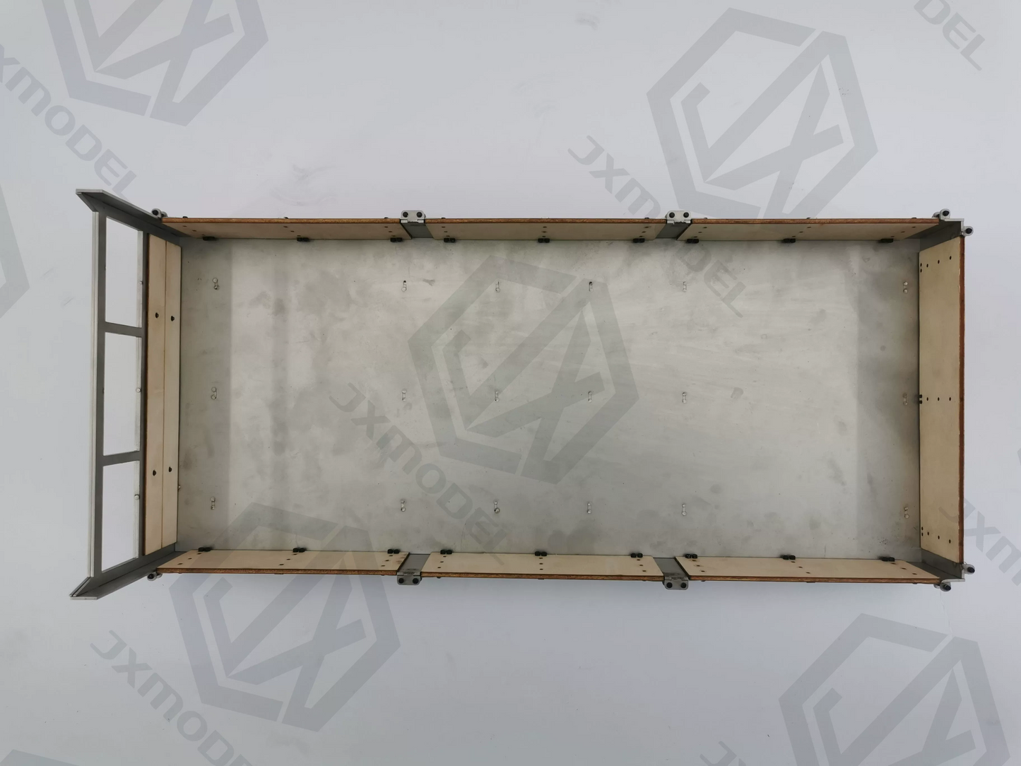 Hong Kong style wooden railing box JXmodel Tamiya 1/14 scale truck modification upgrade simulation carved wood board