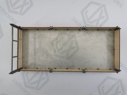 Hong Kong style wooden railing box JXmodel Tamiya 1/14 scale truck modification upgrade simulation carved wood board