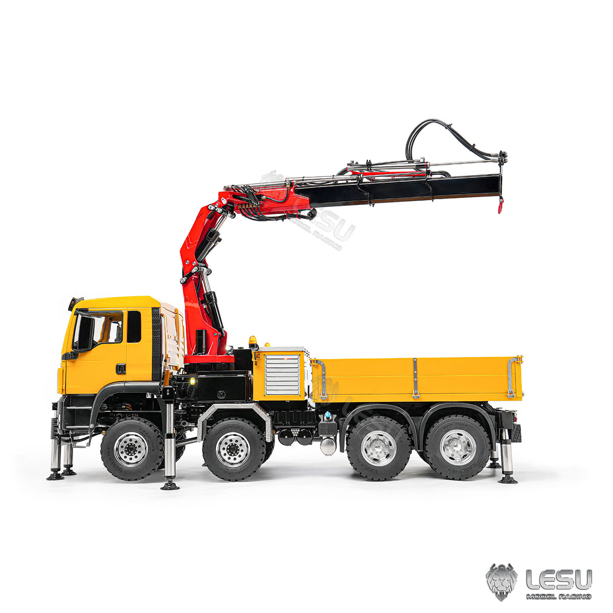 LESU 1/14 TGS 8x8 truck-mounted crane loader, can be equipped with a boom lift LS-Z0082 LESU