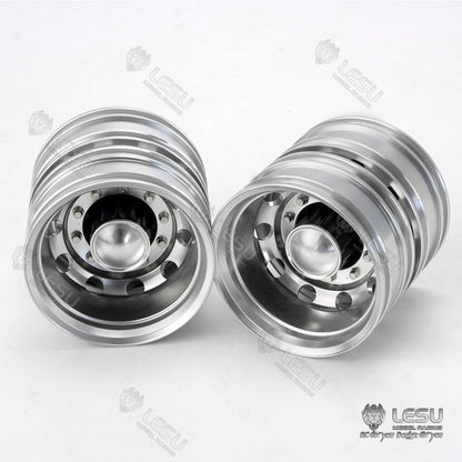1/14 truck toy aluminum alloy front wheel hub wide tire W-2053 Tamiya tractor universal modified model accessories