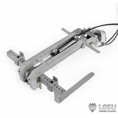 LESU 1/14 Truck Remote Control Model Metal Toy Hydraulic Truck Crane Folding Fork LS-A0048
