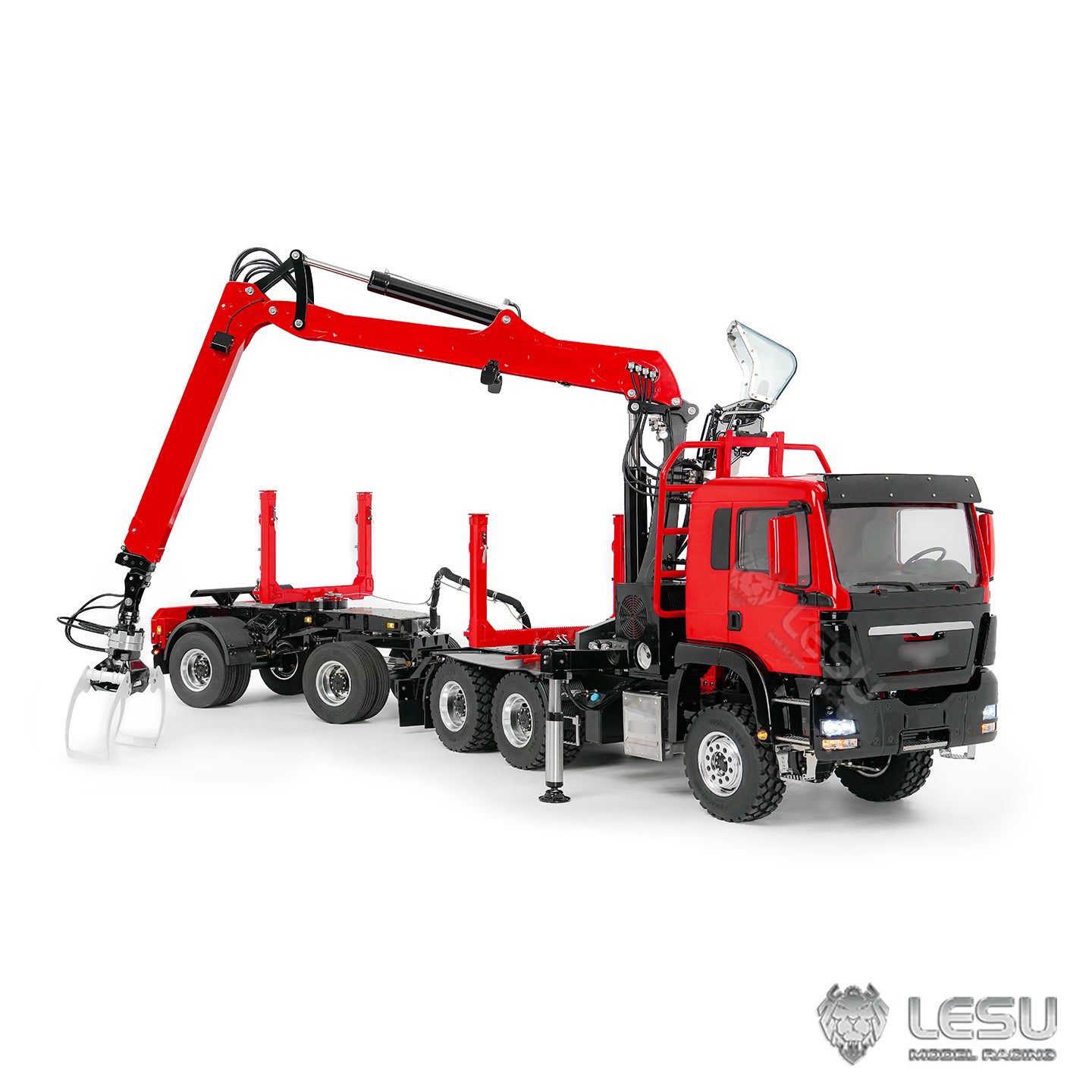 LESU 1/14 Truck-Mounted Log Grabber with Rotating Hydraulic Timber Crane - Simulation Engineering Vehicle LS-Z0073