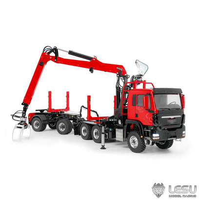 LESU 1/14 Truck-Mounted Log Grabber with Rotating Hydraulic Timber Crane - Simulation Engineering Vehicle LS-Z0073