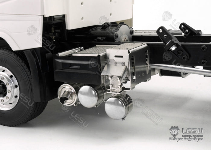 1/14 truck model toy battery box gas tank exhaust tank set assembly Tamiya tractor LESU