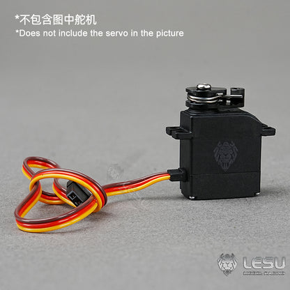 CNC aluminum alloy metal servo arm to prevent the servo from blocking and burning out. High torque and high strength M2 servo rocker arm