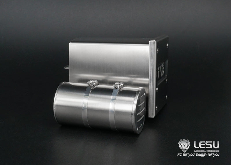 1/14 truck toy simulation exhaust V8 with gas tank model G-6142 Tamiya tractor upgrade accessories LESU