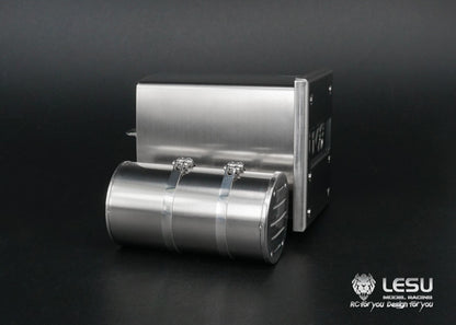 1/14 truck toy simulation exhaust V8 with gas tank model G-6142 Tamiya tractor upgrade accessories LESU