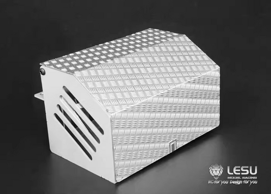 Fully unloaded roll-on/roll-off vehicle two-position reversing valve tool box Tamiya 1/14 tractor simulation decorative parts mud head DIY model