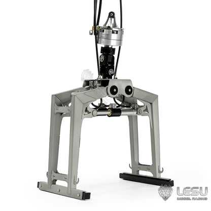 LESU 1/14 Truck Remote Control Model Metal Toy Hydraulic Roll-on/Roll-off Crane Full Unloading Truck LS-A0047 Brick Clamp