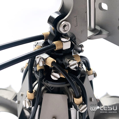LESU 1/14 Metal Hydraulic Model Excavator Toy Quick Change Hydraulic Grab Bucket Attachment AT-C0039