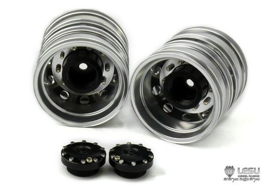 1/14 truck aluminum alloy universal metal wheel W-2048 Tamiya tractor toy 3363 model LESU