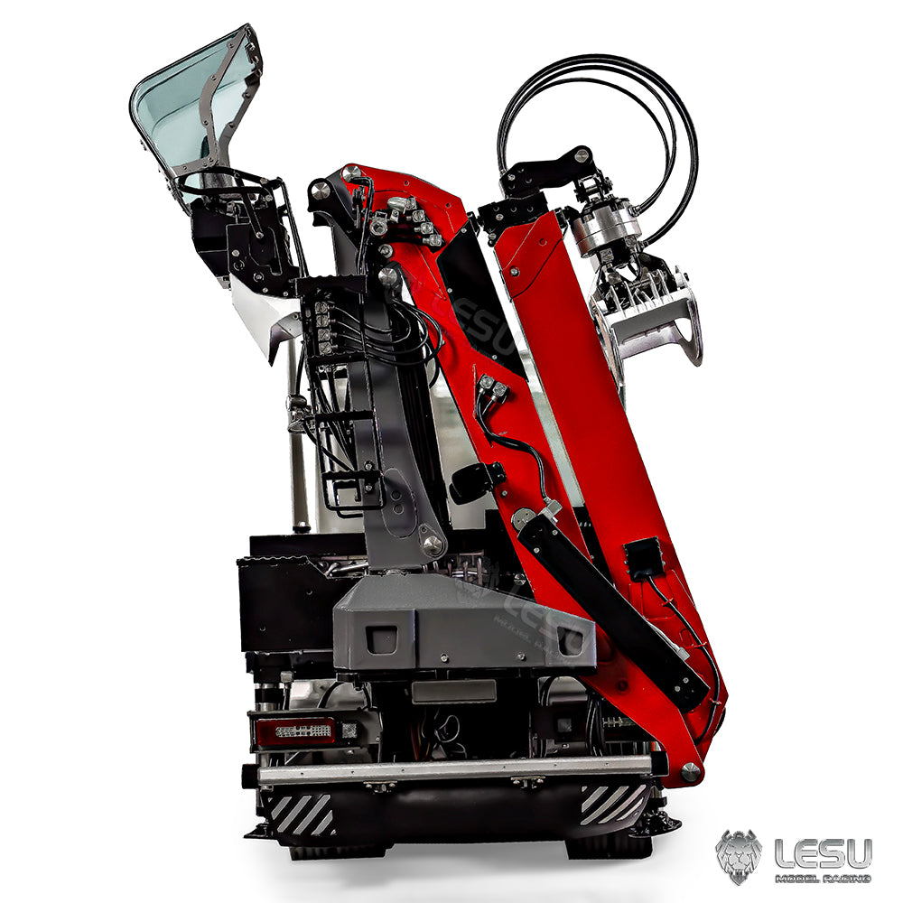 1/14 Truck Tractor Model Hydraulic Truck Crane Timber Crane with Flying Arm LS-A0002 Tamiya 8-way Valve