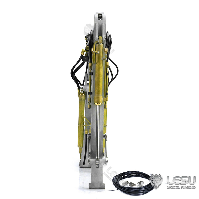 LESU 1/14 hydraulic remote control toy engineering machinery model PC360 excavator wheel excavator modified upgrade three-section hydraulic arm