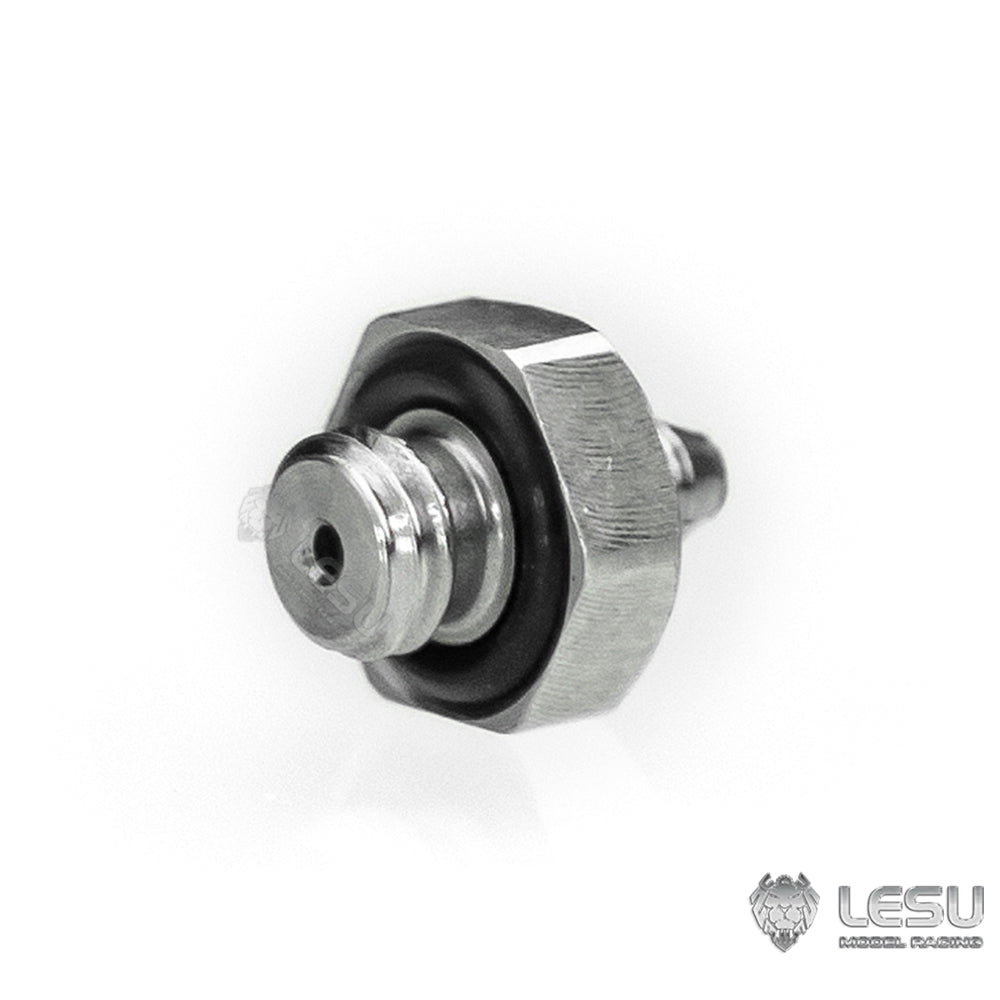 LESU Y-1565-A modified stainless steel precision M2 straight-through nozzle suitable for nylon 2*1MM oil pipe