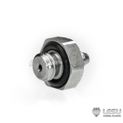 LESU Y-1565-A modified stainless steel precision M2 straight-through nozzle suitable for nylon 2*1MM oil pipe
