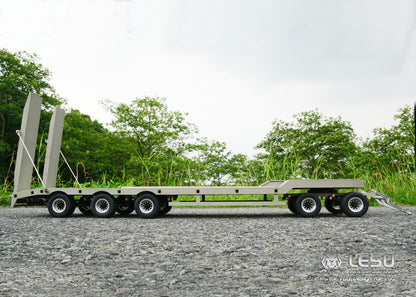 LESU 1/14 Tamiya tractor truck dump truck metal small wheel full trailer engineering trailer LS-A0001