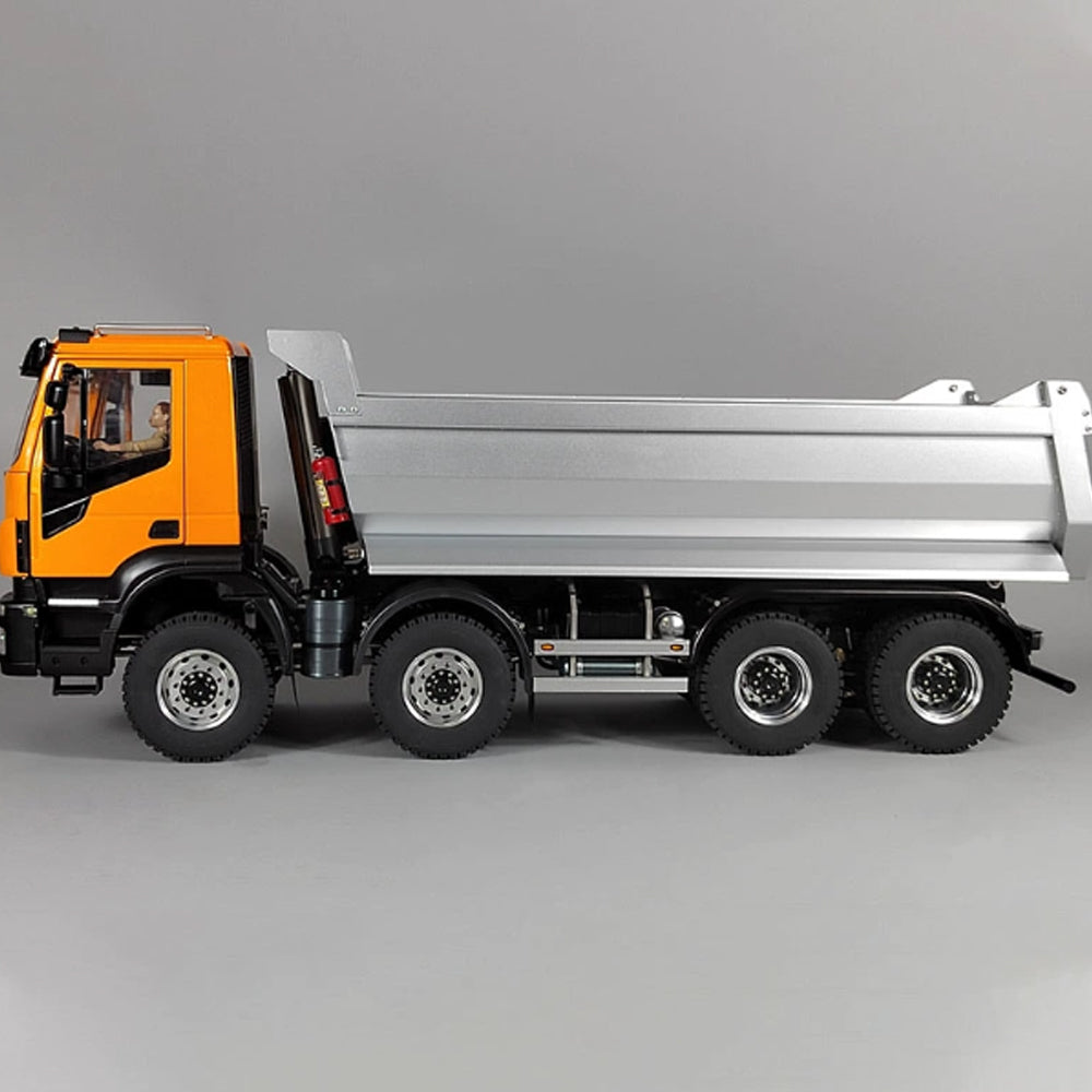 MD Model 1/14 Iveco 8X4 Dump Truck Complete Vehicle Integrated Axle Set Electric Remote Control Vehicle
