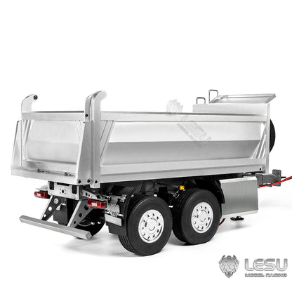 LESU 1/14 full trailer dump truck trailer CNC bucket center hydraulic cylinder lifting LS-A0051-C
