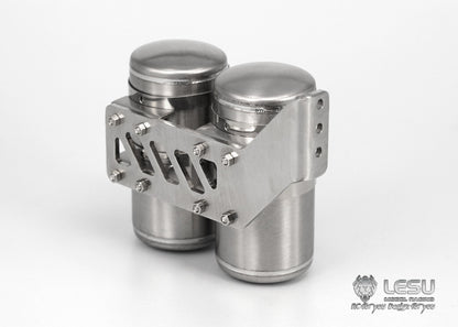 LESU G-6170 1/14 truck model simulation metal gas tank double gas tank air filter accessories Tamiya upgrade modification
