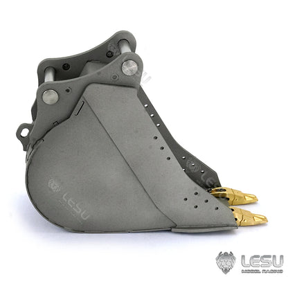 LESU 1/14 simulation hydraulic excavator PC360, wheel excavator, small short tail modified quick-release narrow bucket attachment