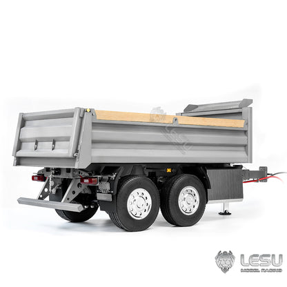 LESU 1/14 full trailer dump truck trailer CNC bucket center hydraulic cylinder lifting LS-A0051-B