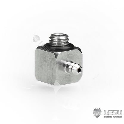 LESU Y-1565-B modified stainless steel precision M2 elbow nozzle suitable for nylon 2*1MM oil pipe