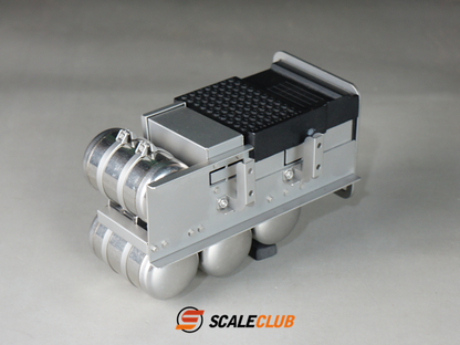 Scaleclub Model for Tamiya FH750 1/14 RC traction truck model toy battery box 4 gas tanks with pedals upgrade modification parts