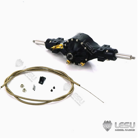 1/16 truck tractor DIY German bruder axle upgrade 10002 metal rear axle differential lock version LESU model
