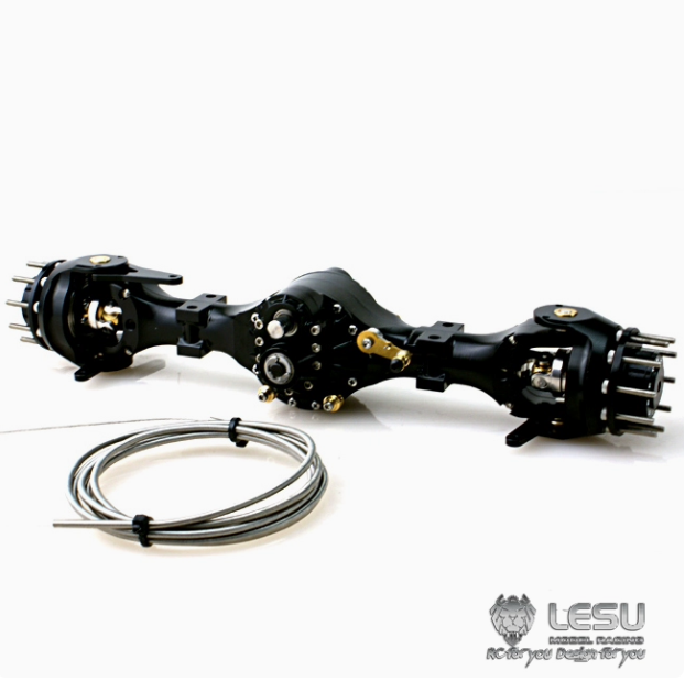 1/14 truck Tamiya tractor axle Q-911 small bridge egg series flange differential lock bridge mud head model LESU