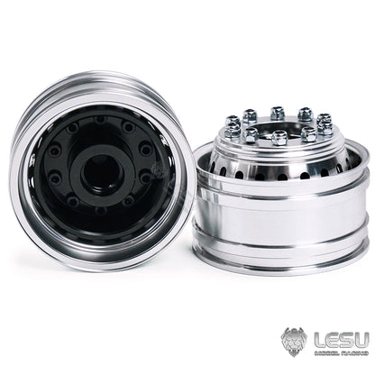 1/14 truck model toy aluminum alloy simulation front wheel hub W-2018-C modified Tamiya accessories LESU