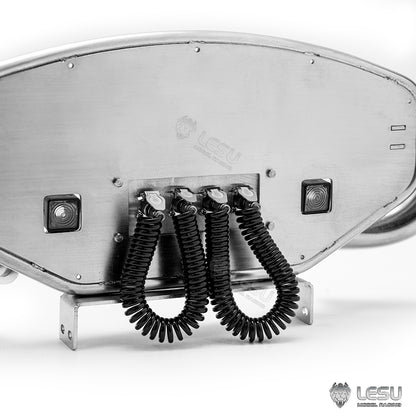 LESU1/14 Tamiya tractor truck DIY modified car model exhaust pipe assembly double hole chimney