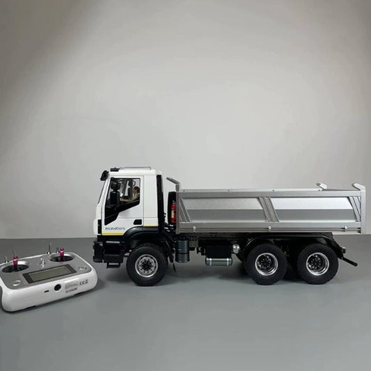 MD Model 1/14 Remote Control Model 6×4 6X6 Iveco CNC Differential Lock Axle Hydraulic Dump Truck