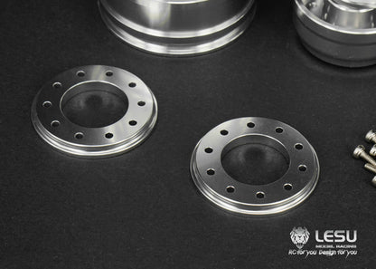 1/14 trailer aluminum alloy wheel Maersk trailer wheel model accessories W-2043-D wide wheel LESU