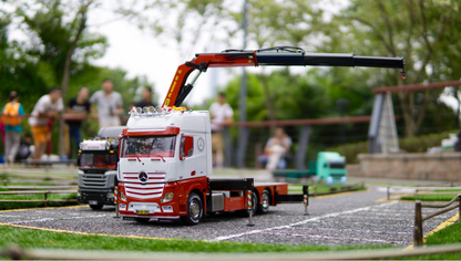 JX Model PK40002EH Truck-Mounted Crane for Tamiya 1/14 RC Hydraulic Construction Machinery Towing Truck Model Upgrade Parts