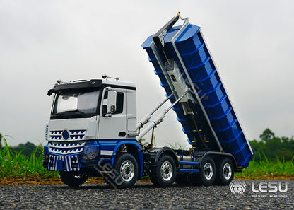 LESU 1/14 Truck Remote Control Model Metal Toy Hydraulic Roll-on/Roll-off Full Unloading RTR