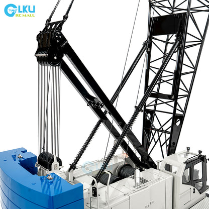 CUT 1/14 C1200 Tracked Truss Hydraulic Crane Simulation Engineering Metal RC Model